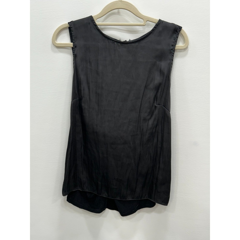 Dolan‎ Top Womens XS Black Sleeveless Draped Back Minimalist Basic Capsule